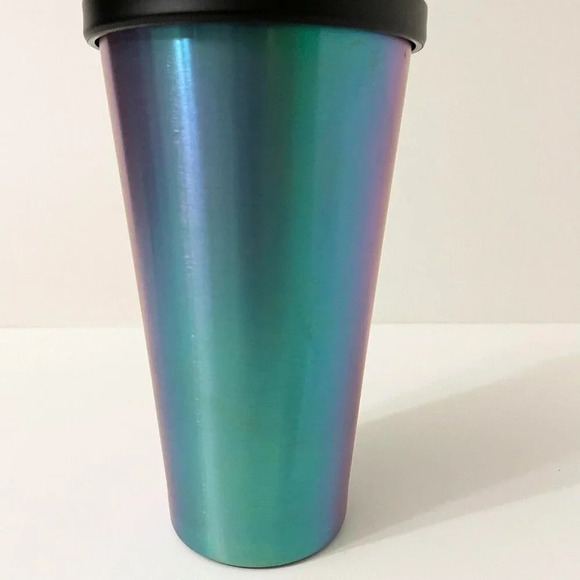 Starbucks 2014 Iridescent Cold Cup Stainless Steel  Tumbler 16 oz - Picture 11 of 16